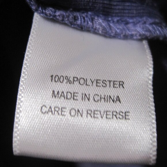 Energe World Wear Womens Shirt Medium Purple Print V Neck Long Sleeve Studded - Picture 6 of 7